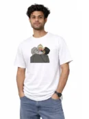 Custom Baby with Father Embroidery T-Shirt